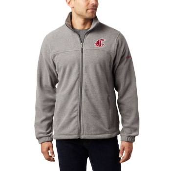 Columbia Collegiate Flanker III Fleece - Washington State, Chamarras Grises Para Hombre | 250648-BEH